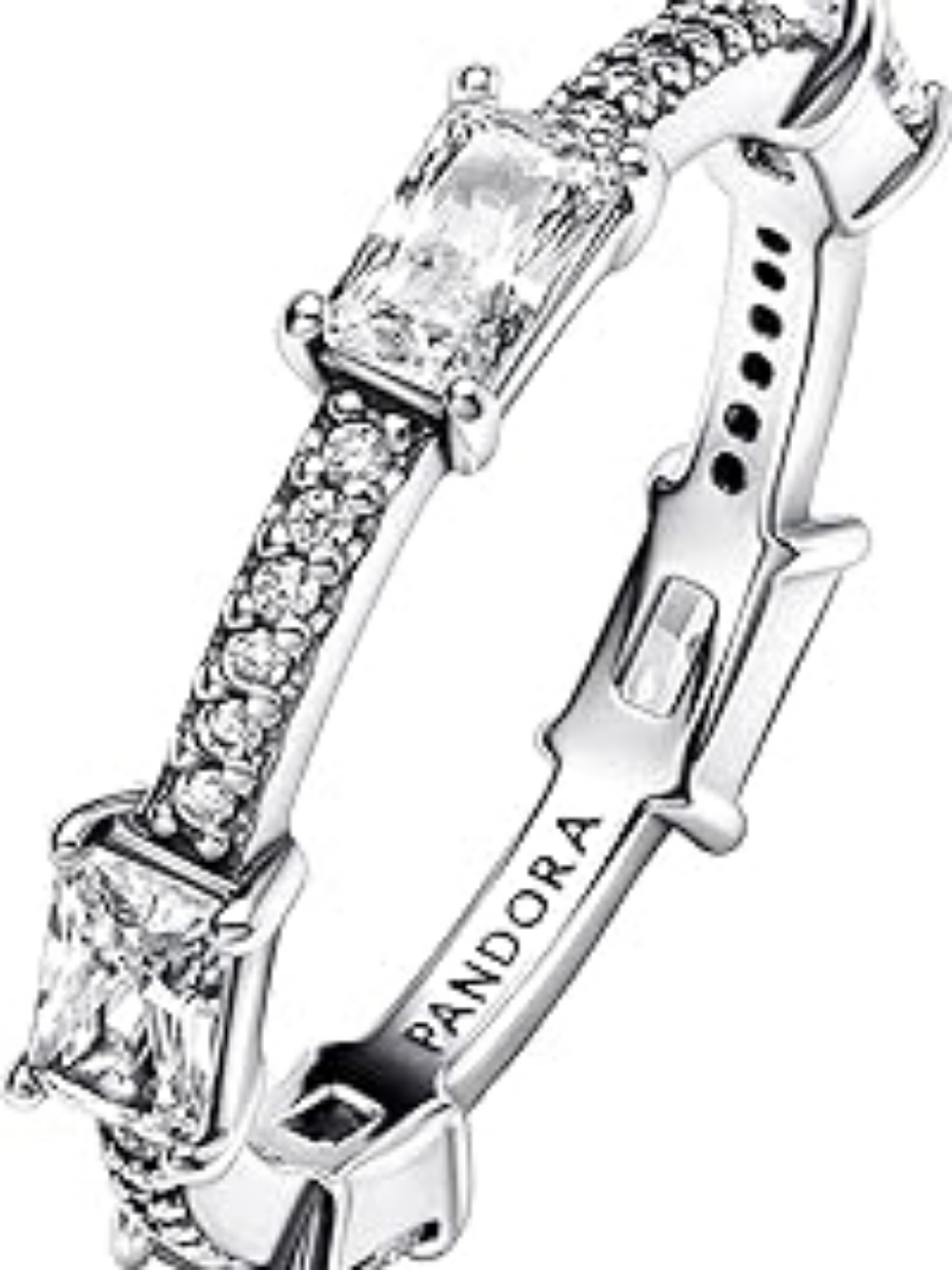 Pandora Rectangular Bars Sparkling Pavé Ring